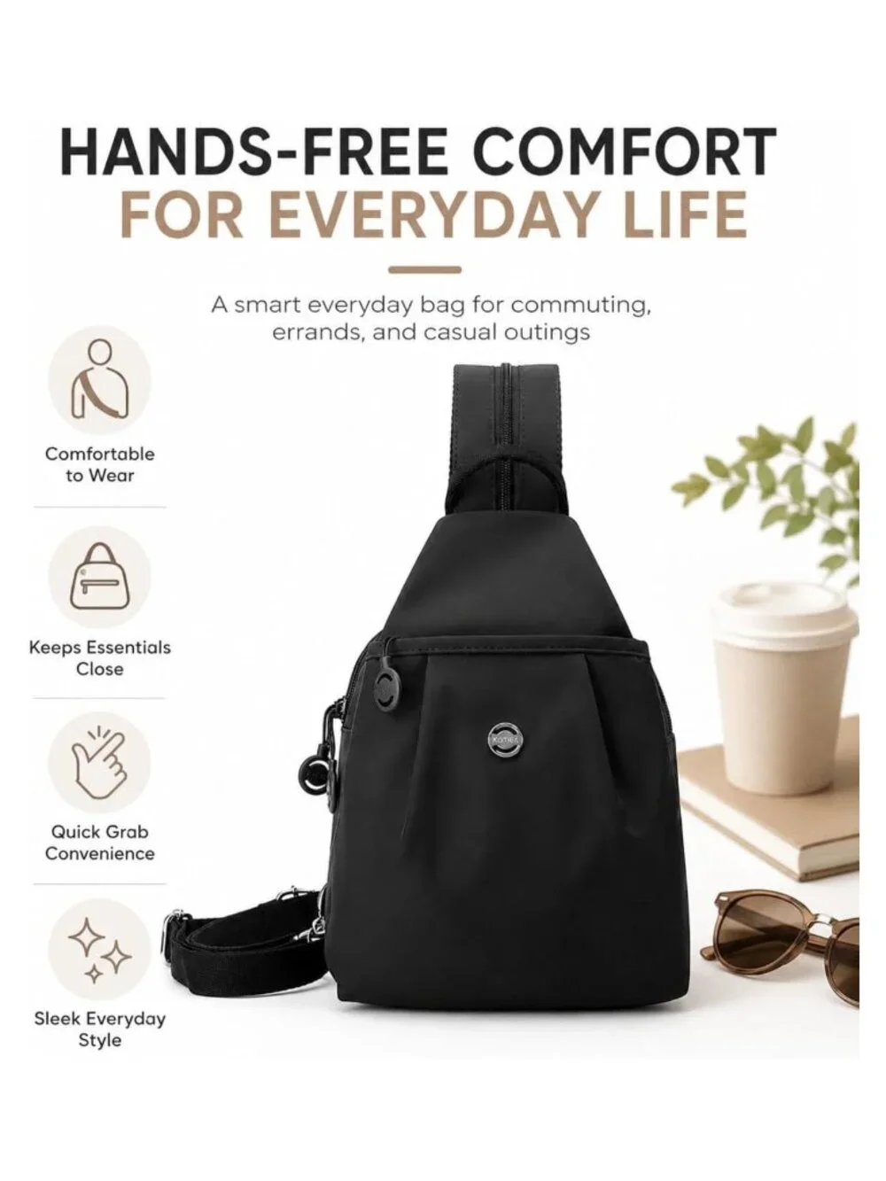 N/A sling backpack